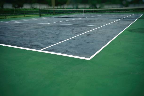 Rénovation terrain de tennis en gazon synthétique lyon