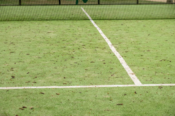 Rénovation terrain de tennis en gazon synthétique lyon